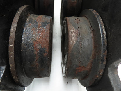 CM Series 633  5 Ton Plain Type Manual Push Trolley 4-5/8" to 8" Beam Flange