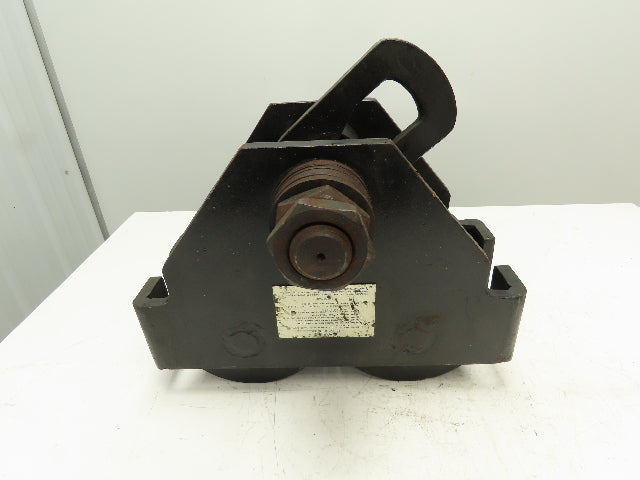 CM Series 633  5 Ton Plain Type Manual Push Trolley 4-5/8" to 8" Beam Flange