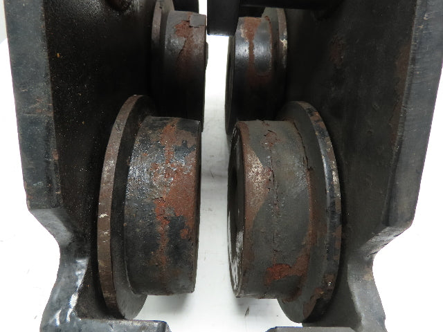 CM Series 633  5 Ton Plain Type Manual Push Trolley 4-5/8" to 8" Beam Flange