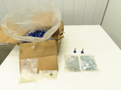 1-1/8" Blue Plastic Leveling Feet 1/4-20 Threaded Stud  Lot of 480