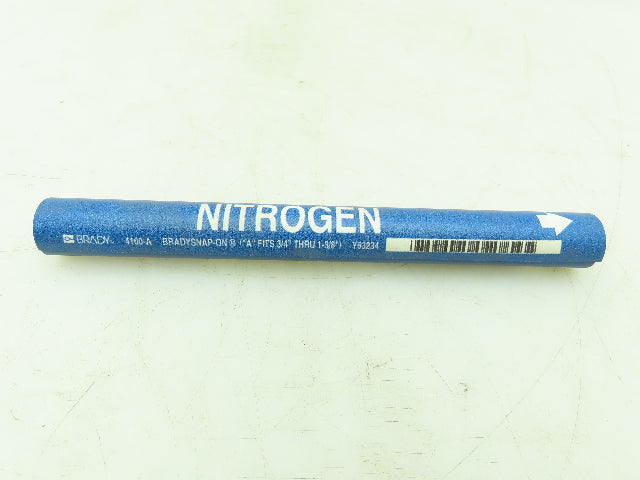 Brady 4100-A Blue Pipe Marker Nitrogen 3/4" to 1-3/8"  Lot of 20
