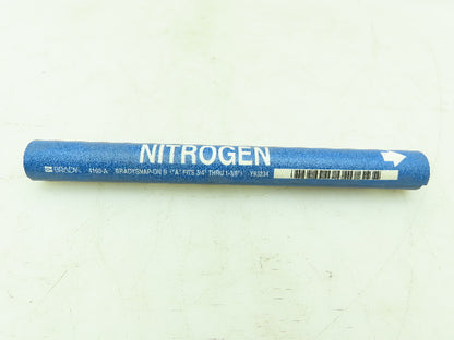 Brady 4100-A Blue Pipe Marker Nitrogen 3/4" to 1-3/8"  Lot of 20
