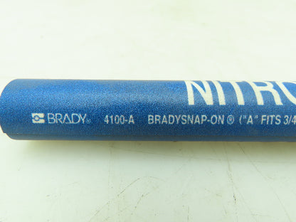 Brady 4100-A Blue Pipe Marker Nitrogen 3/4" to 1-3/8"  Lot of 20
