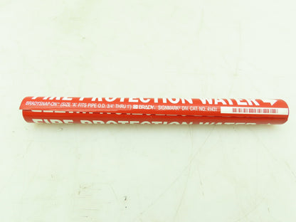 Brady 41431 Pipe Marker Fire Protection Water Size A 3/4"-1" Lot of 14
