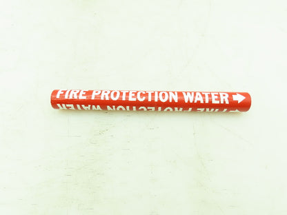 Brady 41431 Pipe Marker Fire Protection Water Size A 3/4"-1" Lot of 14