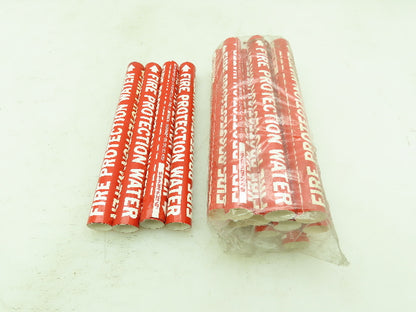 Brady 41431 Pipe Marker Fire Protection Water Size A 3/4"-1" Lot of 14