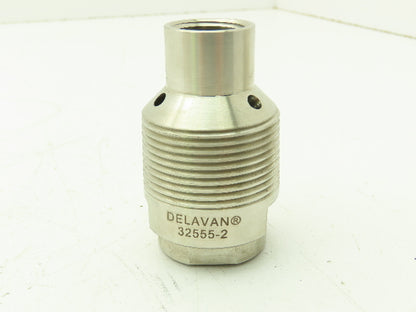 Delavan 32555-2 Swirl Air Nozzle Concentric In Line Adapter 15 GPM 50 DEG SS316L