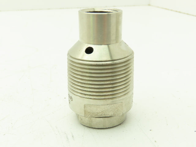Delavan 32555-2 Swirl Air Nozzle Concentric In Line Adapter 15 GPM 50 DEG SS316L