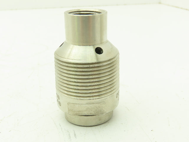 Delavan 32555-2 Swirl Air Nozzle Concentric In Line Adapter 15 GPM 50 DEG SS316L