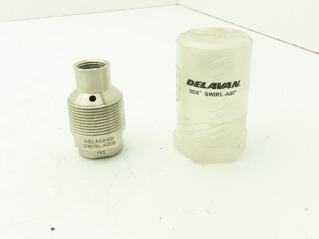 Delavan 32555-2 Swirl Air Nozzle Concentric In Line Adapter 15 GPM 50 DEG SS316L