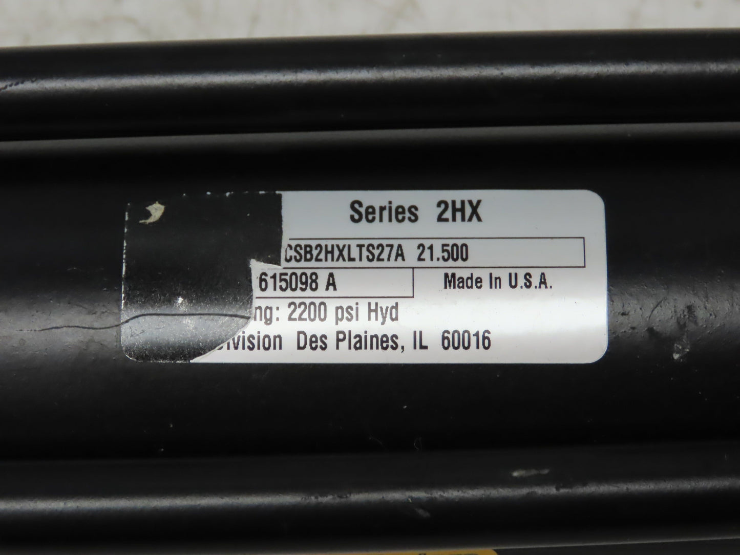 Parker Series 2HX Electrohydraulic Cylinder Actuator 2"Bore 21.5" Stroke 2200PSI