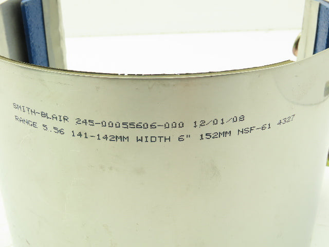 Smith Blair 245 Redi-Clamp 5" Pipe Repair Clamp 304 Stainless Steel