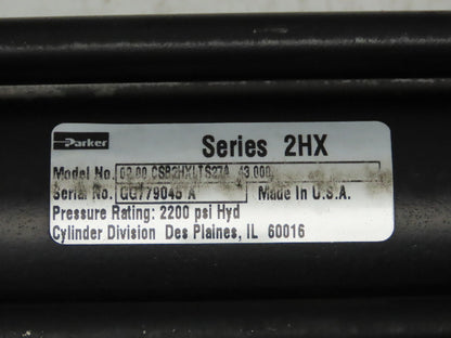 Parker Series 2HX Electrohydraulic Cylinder Actuator 2" Bore 43" Stroke 2200 PSI