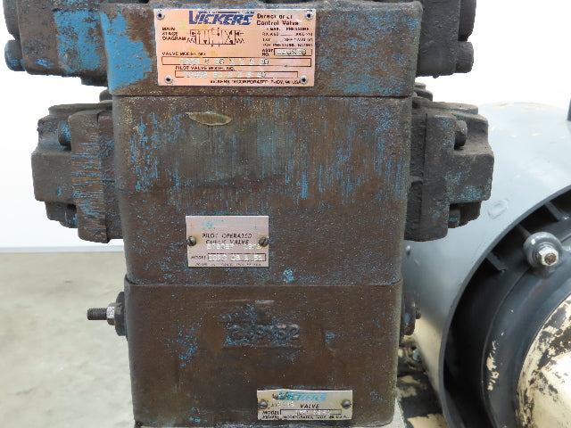 Vickers PVB29LS20C11 Hydraulic Piston Power Unit 29 GPM 2000 PSI Stack Valves