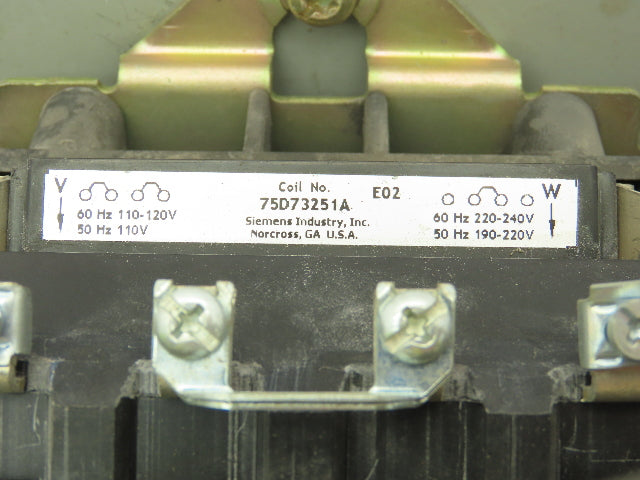 Morris 479U235D11 Reversing Motor Starter Contactor 100A 600V 3PH Size 3