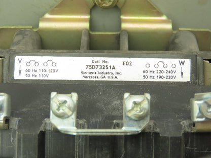 Morris 479U235D11 Reversing Motor Starter Contactor 100A 600V 3PH Size 3