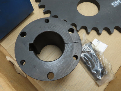Martin 140J45 #140 Roller Chain Sprocket 1.75" Pitch 45T QD J Bushing