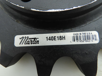 Martin 140E18H #140 Roller Chain Sprocket 1.75" Pitch 18T QD E Bushing SABER