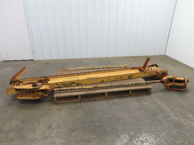 Gorbel 5 Ton Wall Mount Cantilever Work Station Jib Crane 10' Span 200° Rotation