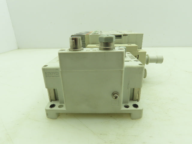 SMC SV Series 8-Station Manifold w/EX600 Serial Interface 24VDC Solenoid Valves