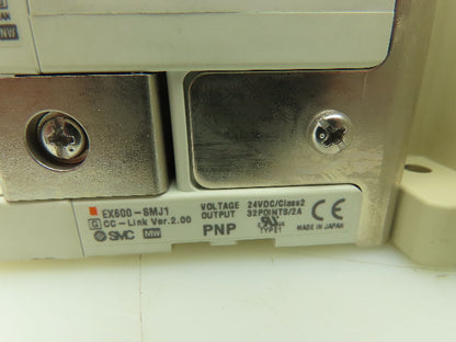 SMC SV Series 6-Station Manifold w/EX600 Serial Interface 24VDC Solenoid Valves
