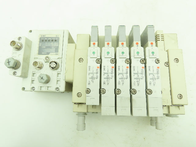 SMC SV Series 6-Station Manifold w/EX600 Serial Interface 24VDC Solenoid Valves