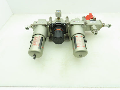 SMC AL50-06 Pneumatic Air Line Lubricator AR50-06G Regulator Filter Assembly