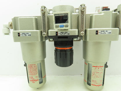 SMC AL50-06 Pneumatic Air Line Lubricator AR50-06G Regulator Filter Assembly