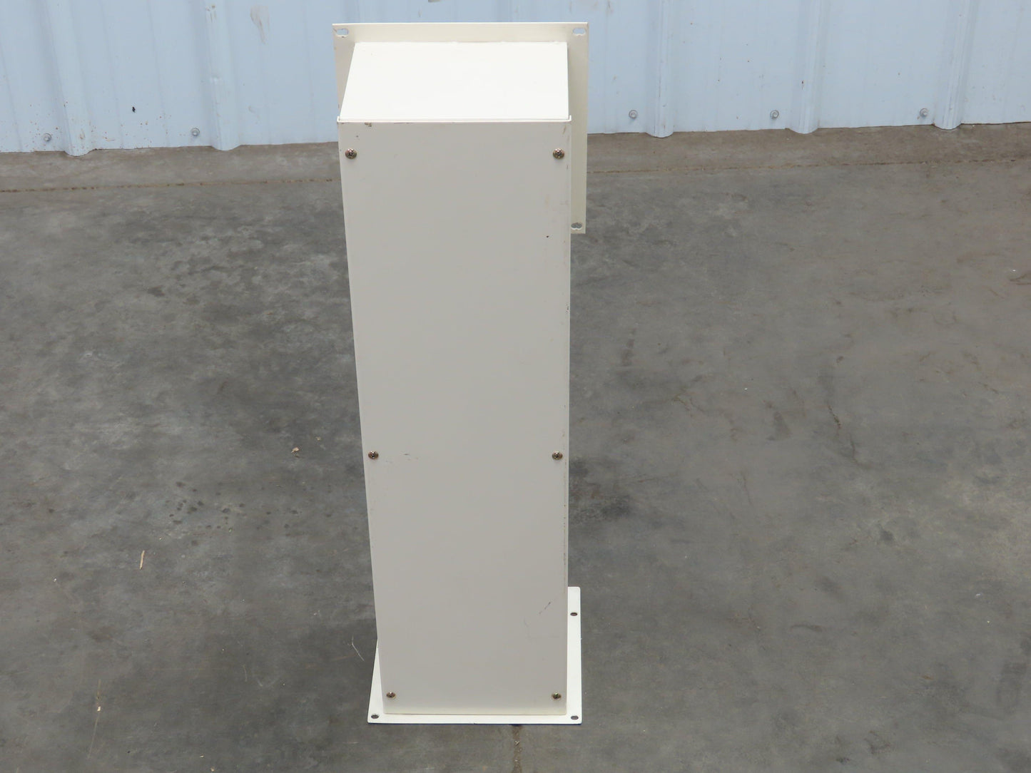 Feed Through Wireway Wire Trough 7x5x26" 90 Degree Removable Cover Painted Steel