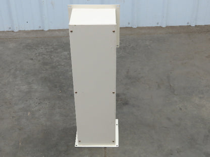 Feed Through Wireway Wire Trough 7x5x26" 90 Degree Removable Cover Painted Steel