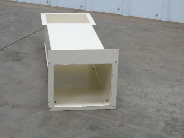 Feed Through Wireway Wire Trough 7x5x26" 90 Degree Removable Cover Painted Steel