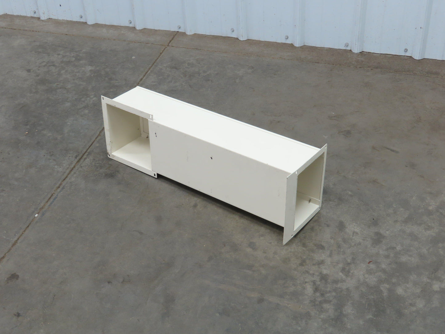 Feed Through Wireway Wire Trough 7x5x26" 90 Degree Removable Cover Painted Steel