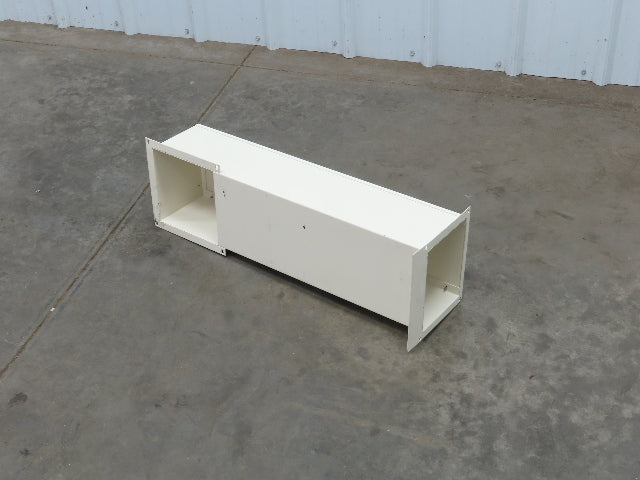 Feed Through Wireway Wire Trough 7x5x26" 90 Degree Removable Cover Painted Steel