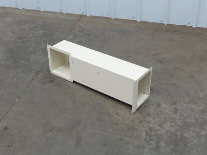 Feed Through Wireway Wire Trough 7x5x26" 90 Degree Removable Cover Painted Steel