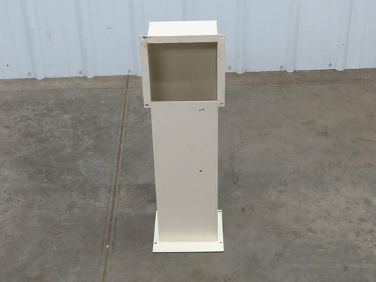 Feed Through Wireway Wire Trough 7x5x26" 90 Degree Removable Cover Painted Steel