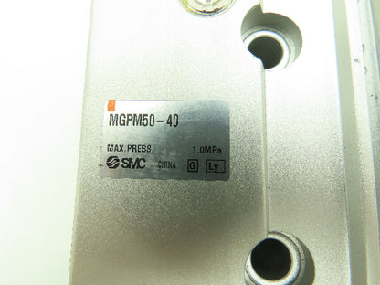 SMC MGPM50-40 Pneumatic Guide Rod Slide Bearing Cylinder 50mm Bore 40mm Stroke
