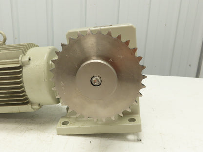 Sumitomo RNHM3-54R-30 HYPONIC Drive Gearmotor SM-Cyclo 3Hp 230V 3PH 30:1 Reducer