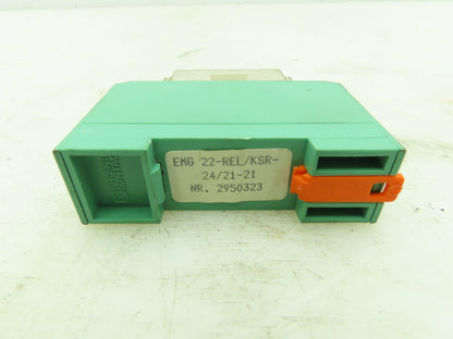 Phoenix Contact 22-REL/KSR-24/21-21 Relay Module 24VDC Coil Diode LED Lot of 9