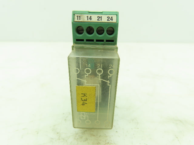 Phoenix Contact 22-REL/KSR-24/21-21 Relay Module 24VDC Coil Diode LED Lot of 9