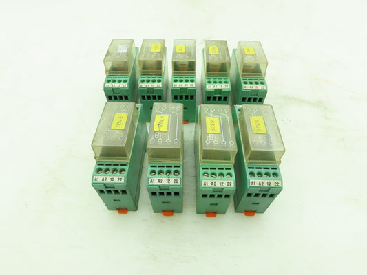 Phoenix Contact 22-REL/KSR-24/21-21 Relay Module 24VDC Coil Diode LED Lot of 9