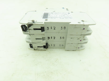 Allen Bradley 1489-A3D030 Circuit Breaker 3A 3 Pole 480Y/277 VAC Ser A Lot of 3