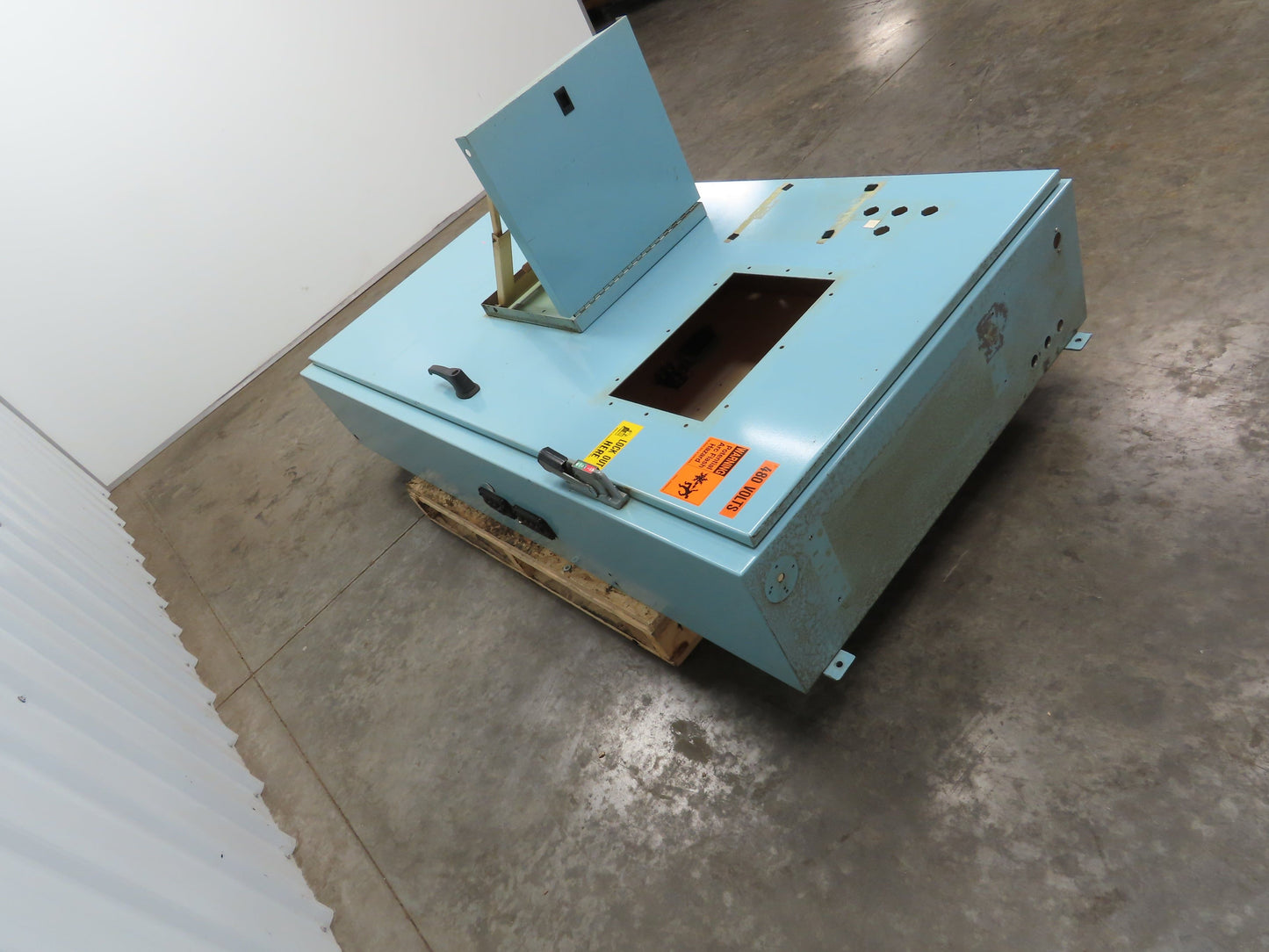 Hoffman Electrical Enclosure Control Panel 72x38x12" Shelf 10x15" Cutout 60A Dis