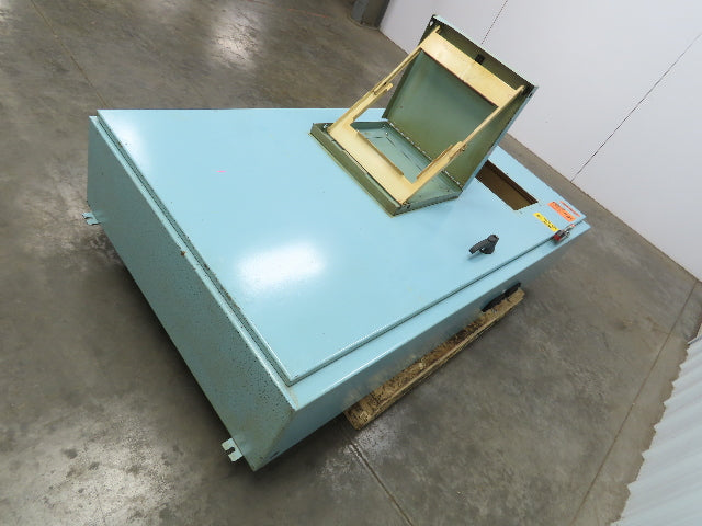 Hoffman Electrical Enclosure Control Panel 72x38x12" Shelf 10x15" Cutout 60A Dis