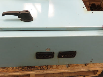 Hoffman Electrical Enclosure Control Panel 72x38x12" Shelf 10x15" Cutout 60A Dis