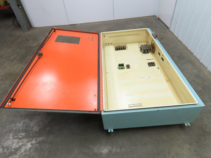 Hoffman Electrical Enclosure Control Panel 72x38x12" Shelf 10x15" Cutout 60A Dis