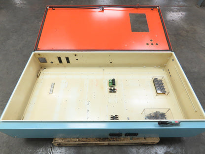 Hoffman Electrical Enclosure Control Panel 72x38x12" Shelf 10x15" Cutout 60A Dis