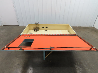 Hoffman Electrical Enclosure Control Panel 72x38x12" Shelf 10x15" Cutout 60A Dis