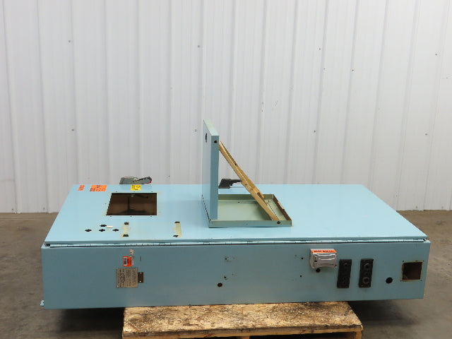 Hoffman Electrical Enclosure Control Panel 72x38x12" Shelf 10x15" Cutout 60A Dis