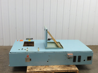 Hoffman Electrical Enclosure Control Panel 72x38x12" Shelf 10x15" Cutout 60A Dis