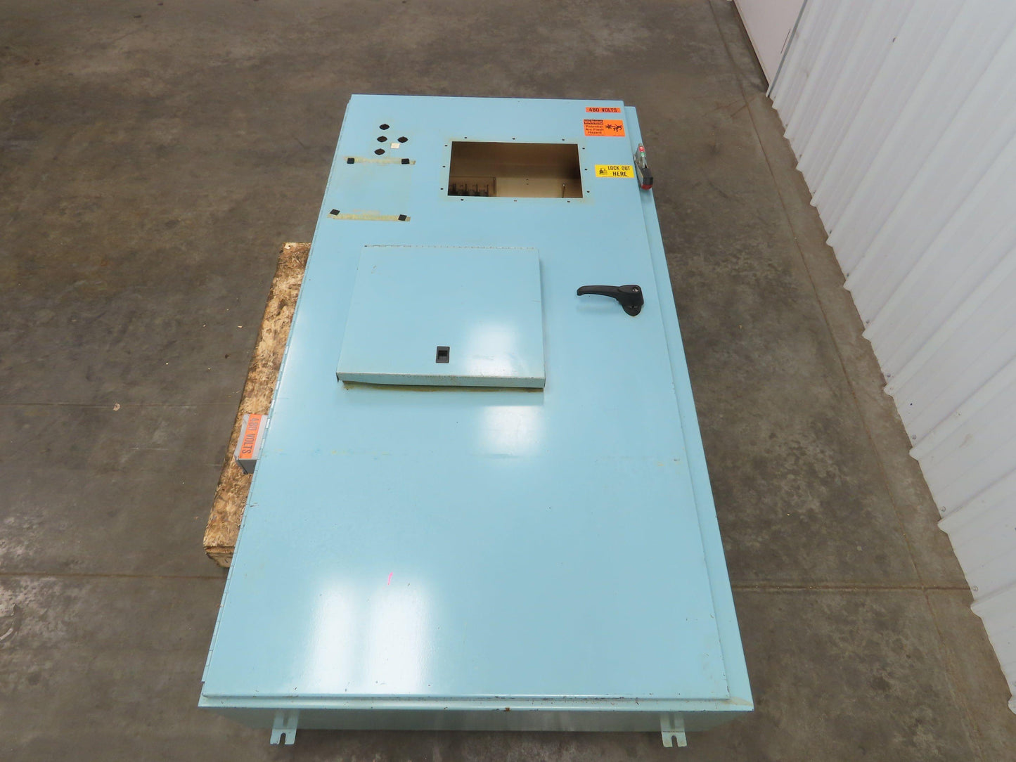 Hoffman Electrical Enclosure Control Panel 72x38x12" Shelf 10x15" Cutout 60A Dis